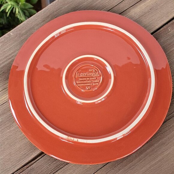 LA Ceramica Pizza Platter Round Serving Made In Italy 13" - Picture 8 of 8